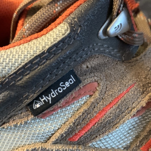 Boys North Face Vindicator Brown Suede Orange Ankle Hydo Seal Waterproof Boot 3 - Picture 7 of 10